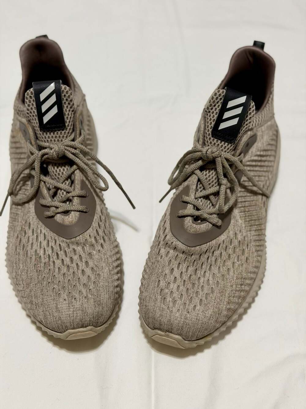 adidas Alphabounce EM Engineered Mesh Trace Olive Brown BB9041 Men's Size 10